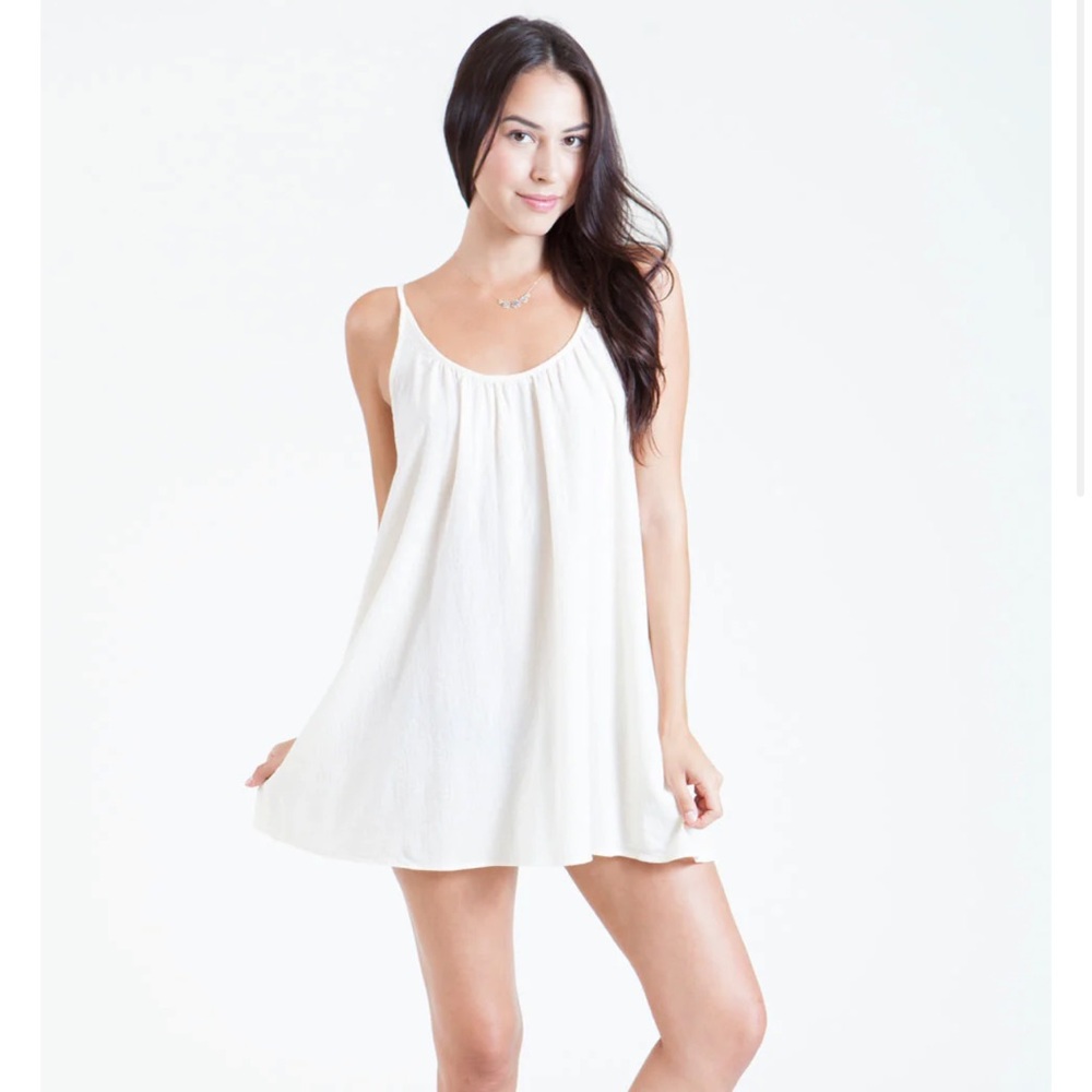 9Seed ST BARTS low back mini Dress Mint Light green cotton sleeveless oversized